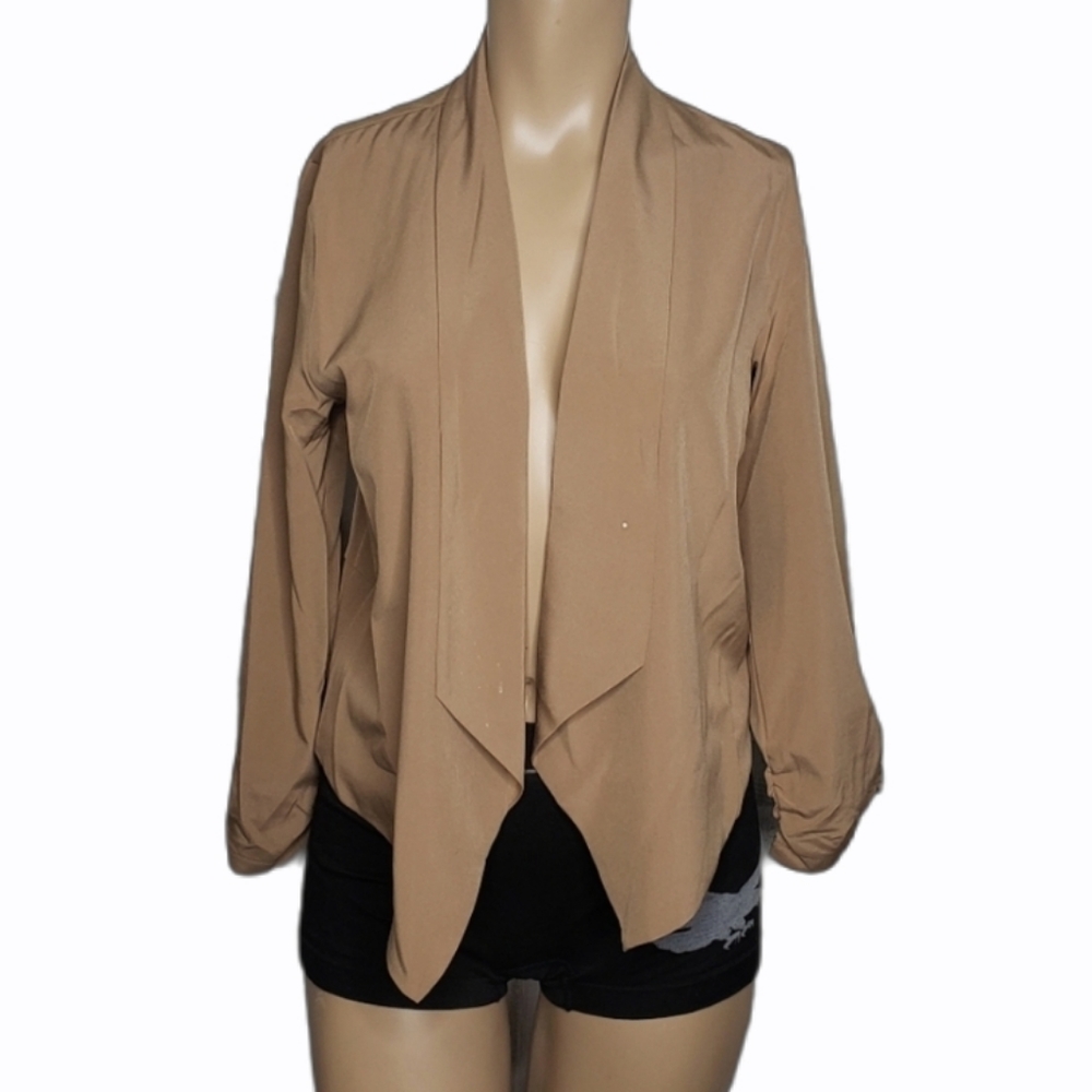 Chocolate simetric 3/4 sleves blazer size S
